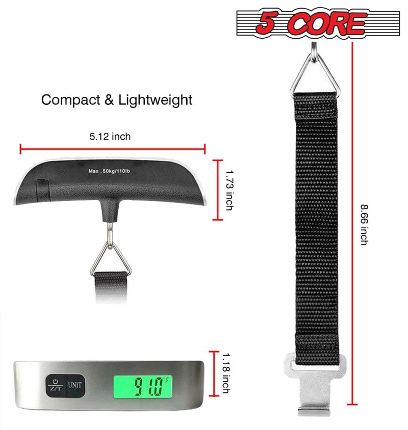 Portable Digital Luggage Scale 110lbs Capacity - Perfect for Travelers!
