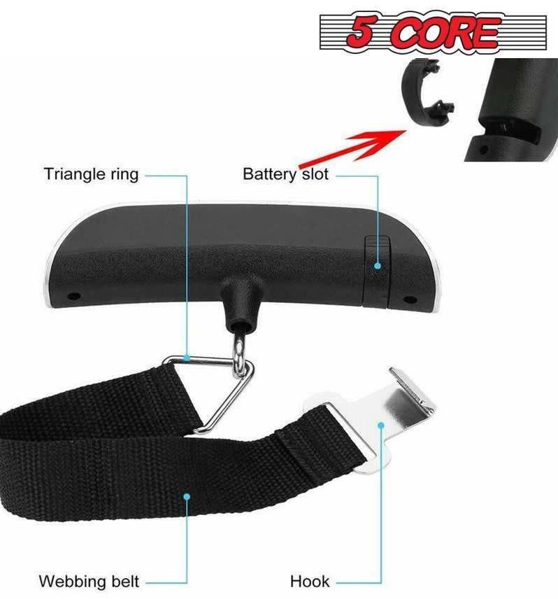 Portable Digital Luggage Scale 110lbs Capacity - Perfect for Travelers!