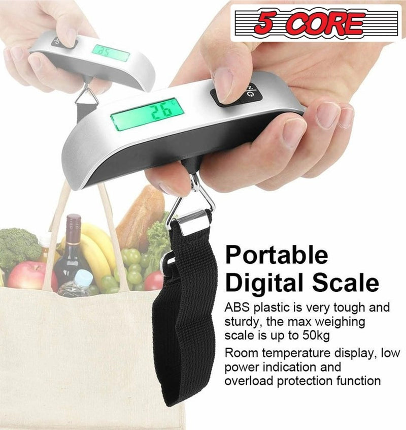 Portable Digital Luggage Scale 110lbs Capacity - Perfect for Travelers!