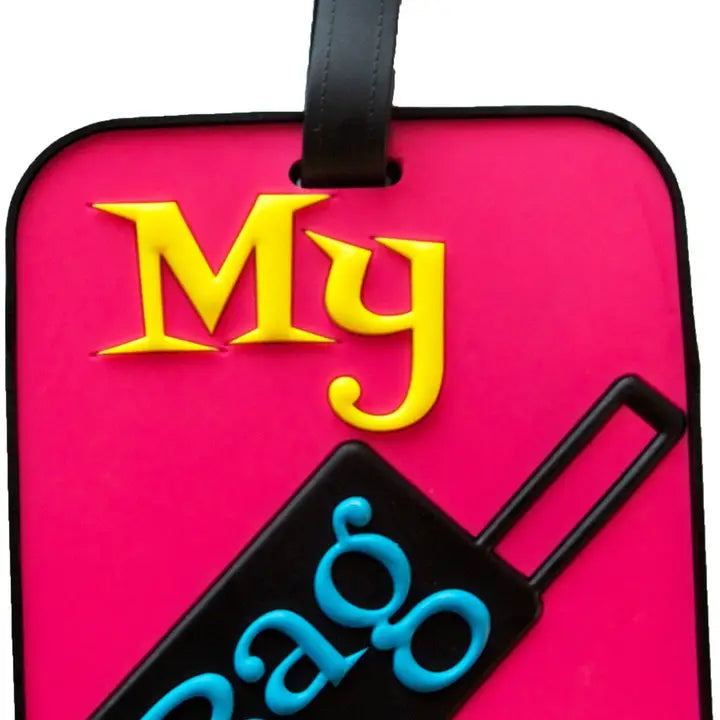 Suitcase Pink Luggage Tag