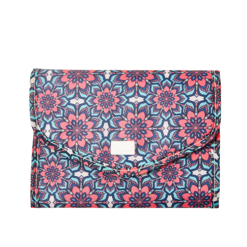 Cleo Folding Travel Jewelry Organizer -Floral Retro