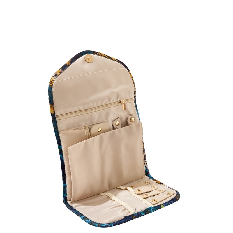 Cleo Folding Travel Jewelry Organizer - Floral Blush