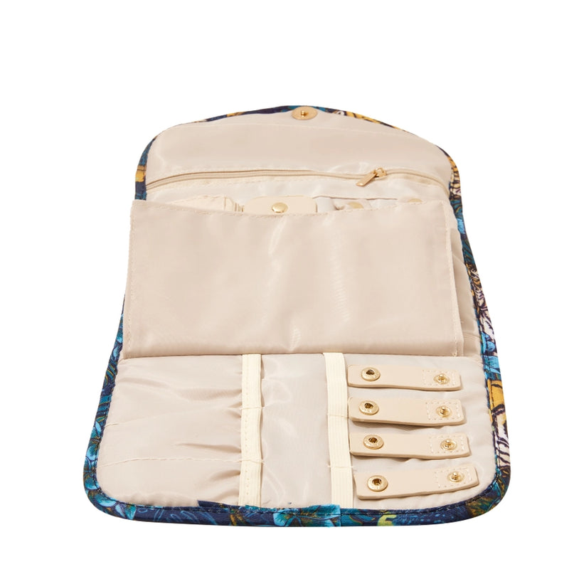 Cleo Folding Travel Jewelry Organizer -Floral Retro