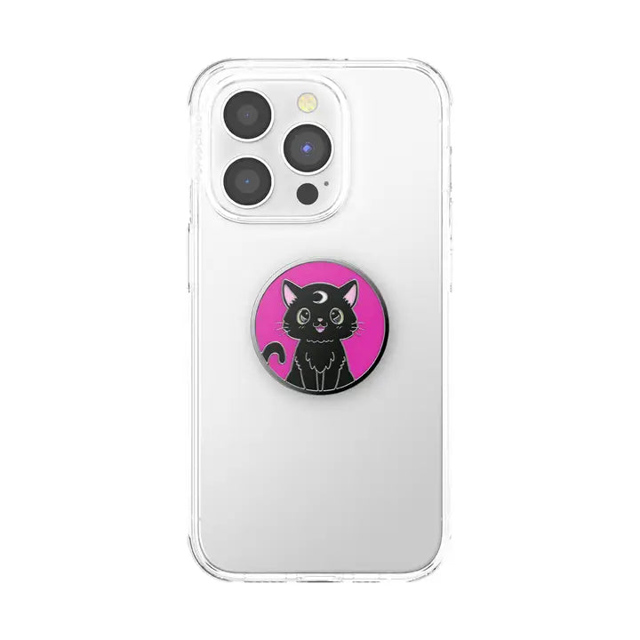 PopSockets Phone Grip - Enamel Black Cat Magic