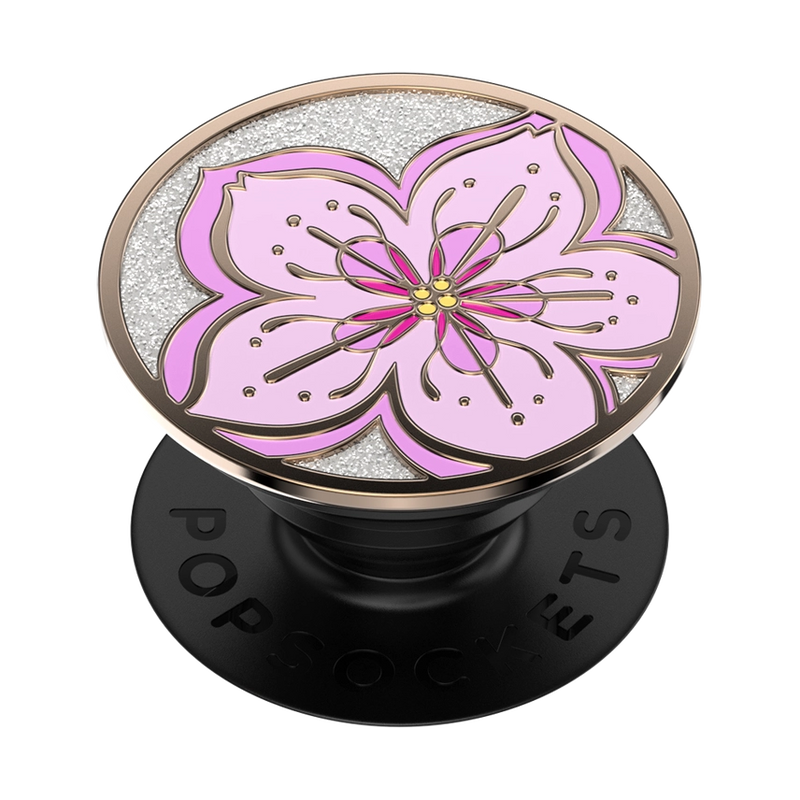 PopSockets Phone Grip - Enamel Glitter Cherry Blossom