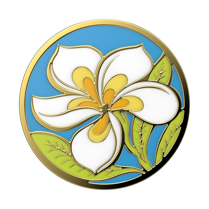 PopSockets Phone Grip - Enamel Plumeria