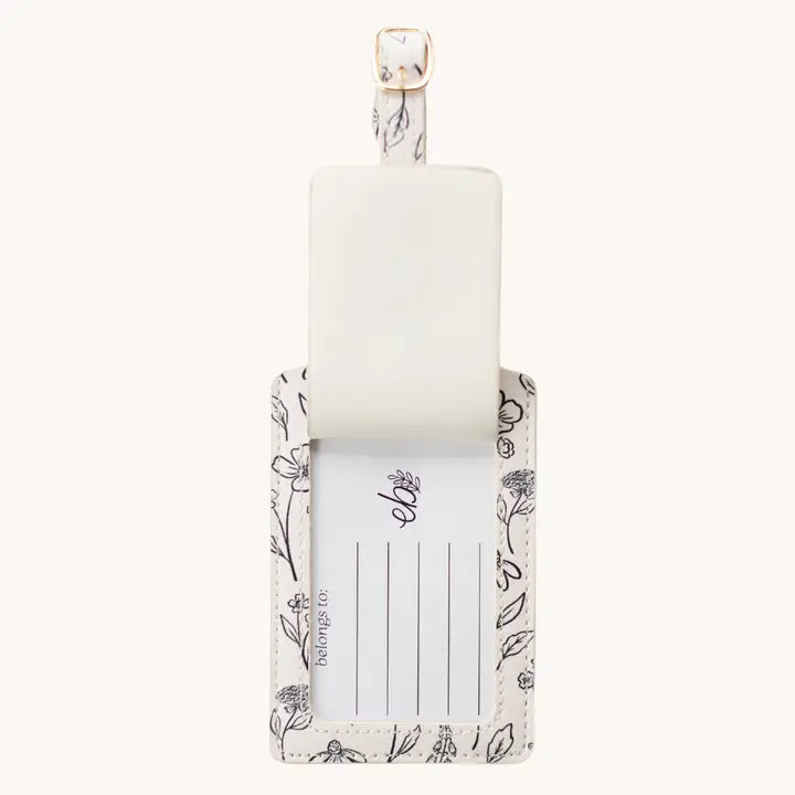 Pressed Floral Luggage Tag