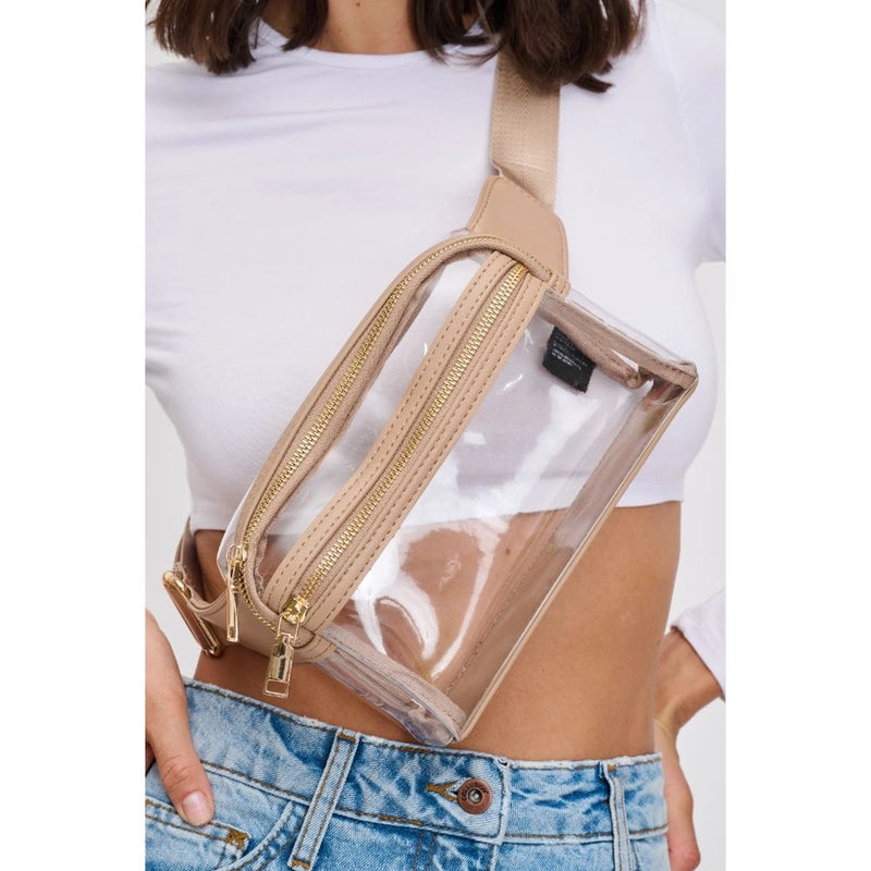 Air Clear Stadium Belt Bag Fanny Pack - Nude