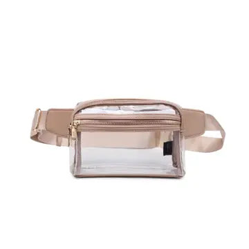 Air Clear Stadium Belt Bag Fanny Pack - Nude