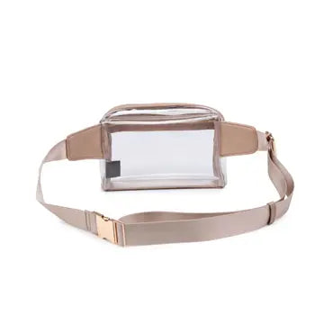 Air Clear Stadium Belt Bag Fanny Pack - Nude