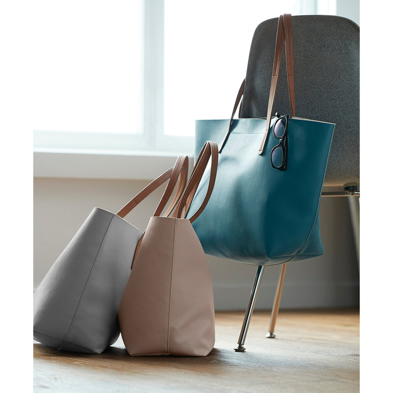 Vegan Leather Tote Bag - Green