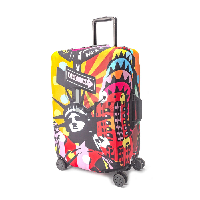 Luggage Cover - Pop Art Statue of Liberty Design