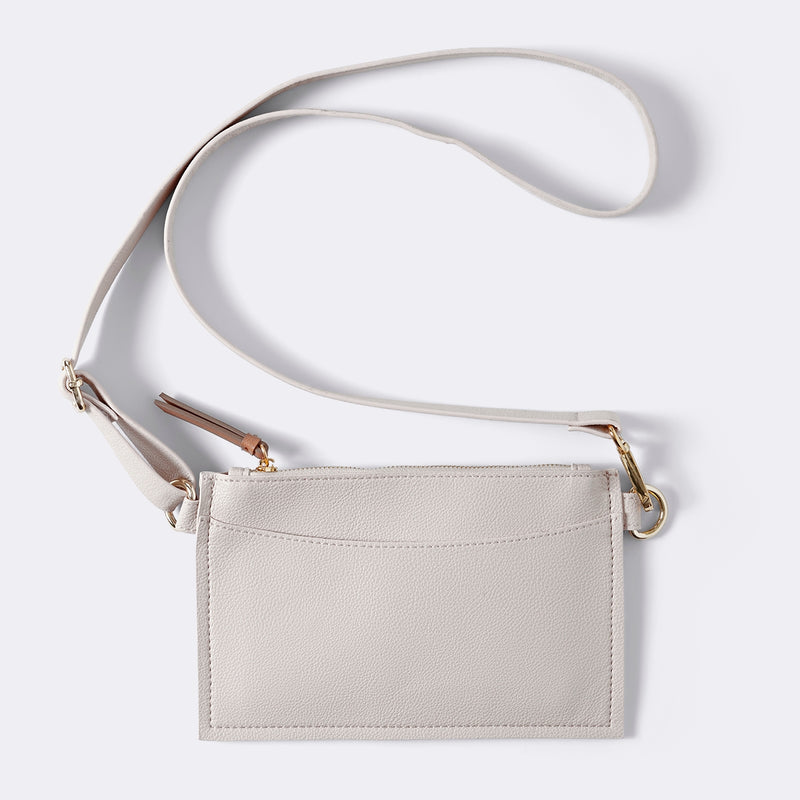 Vegan Leather Belt/CrossBody Bag - Blush