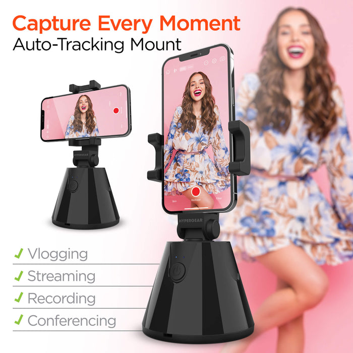 HyperView Auto-Tracking Mount Universal for All Phones - Black