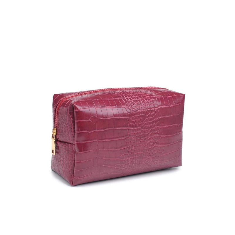 Croc Chic Vegan Leather Cosmetic & Travel Organizer Pouch