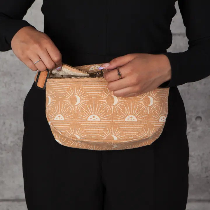 Soleil Cotton Canvas Hip Bag Adjustable Strap