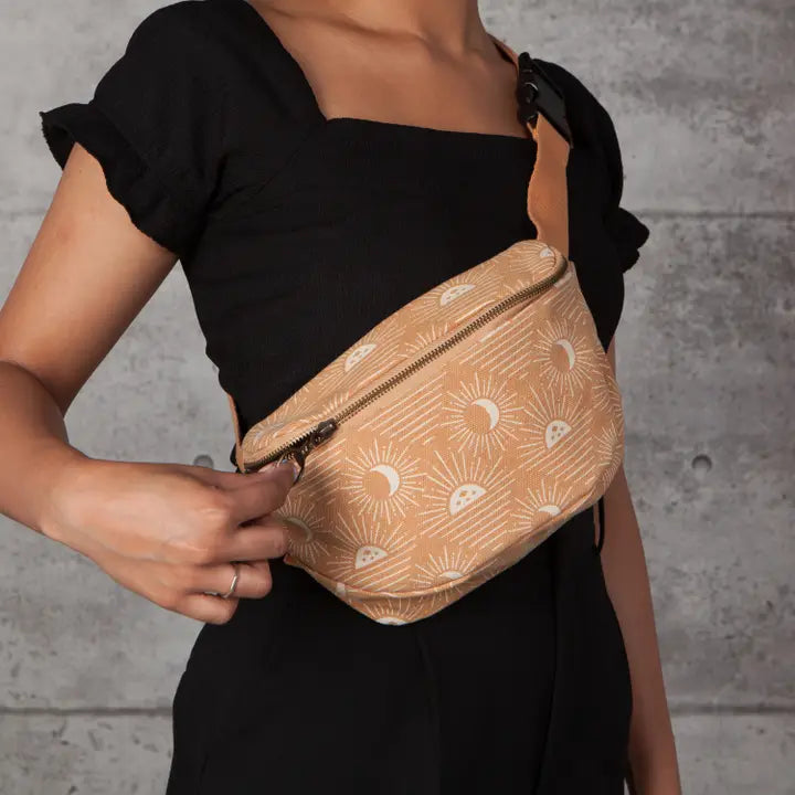 Soleil Cotton Canvas Hip Bag Adjustable Strap