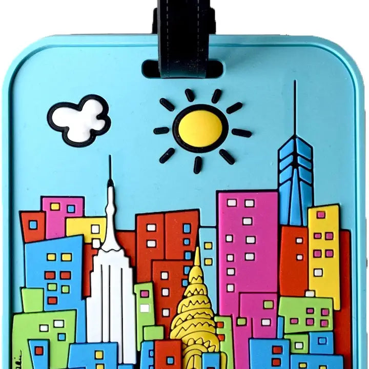 New York Luggage Tag Daytime Skyline