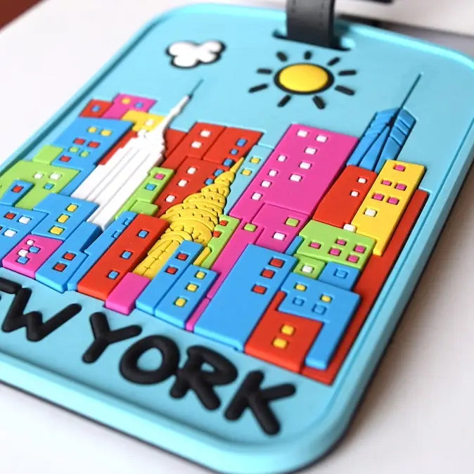 New York Luggage Tag Daytime Skyline