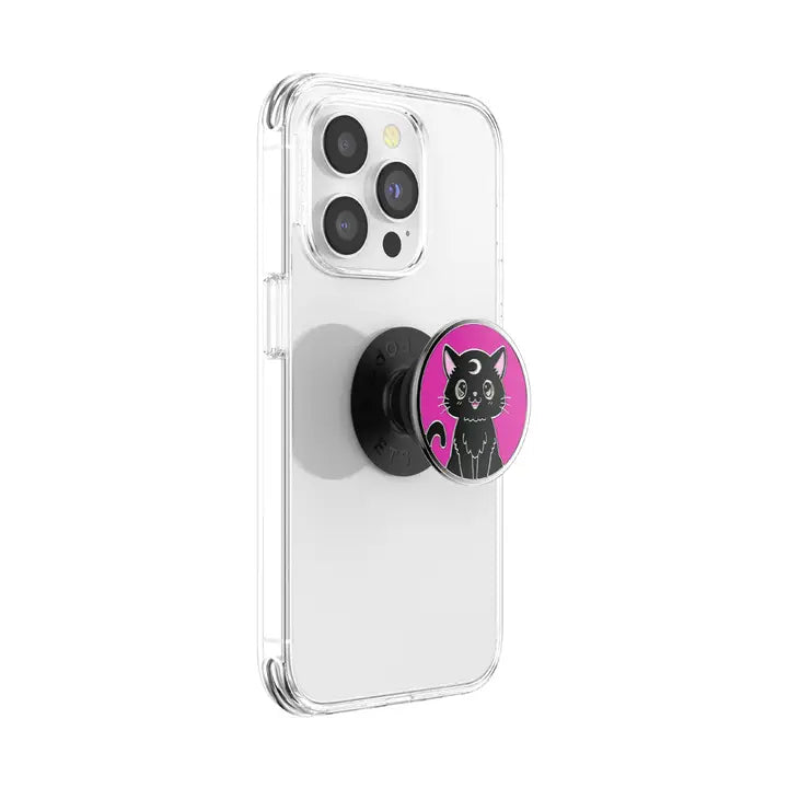 PopSockets Phone Grip - Enamel Black Cat Magic