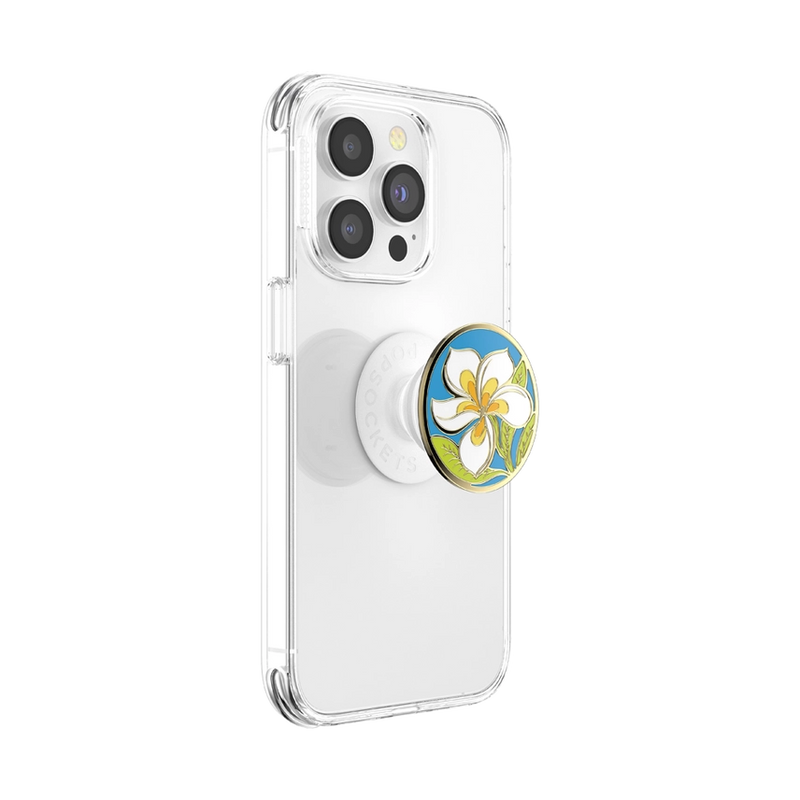 PopSockets Phone Grip - Enamel Plumeria