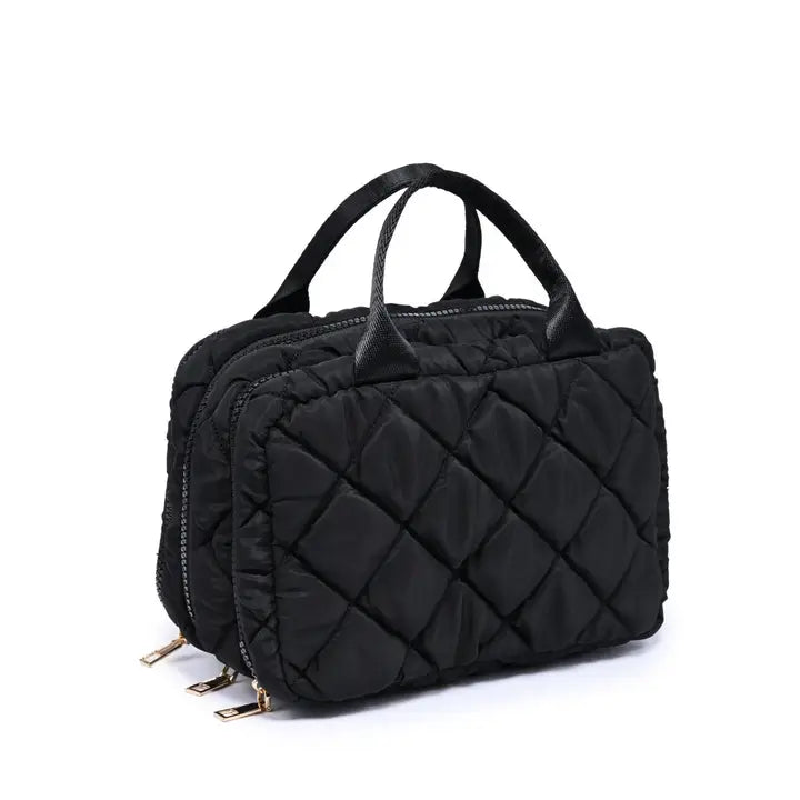 Quilted Travel Organizer | Cosmetic & Beauty Bag for Travel