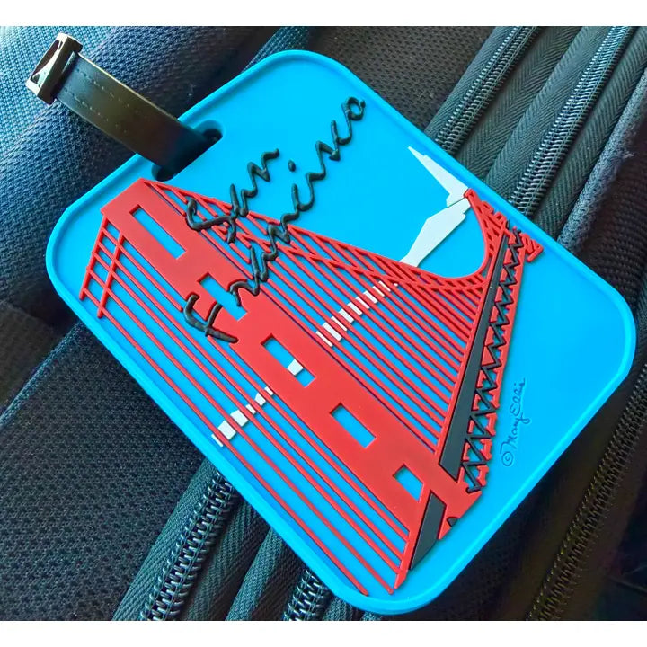 San Francisco Golden Gate Bridge Luggage Tag | 3-D SF Souvenir Bag Tag