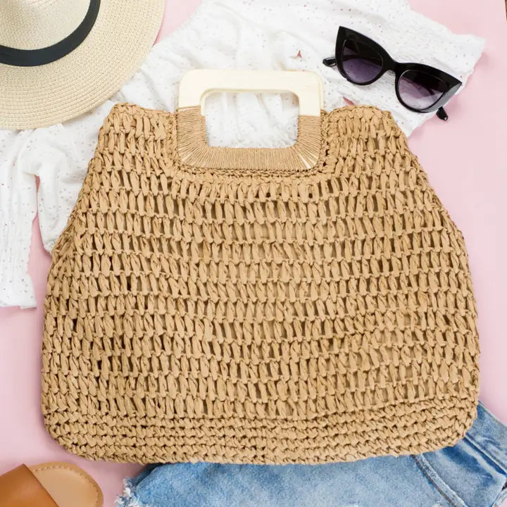 Straw Tote - Oversized