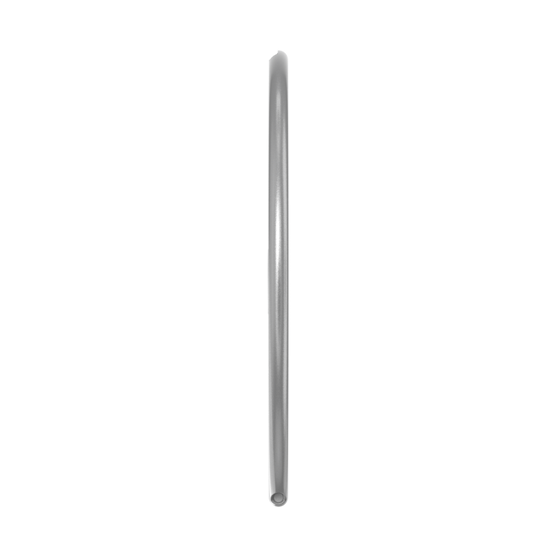 Side view of the collapsed PopSockets Low-Pro grip showing its thin silver-colored edge.