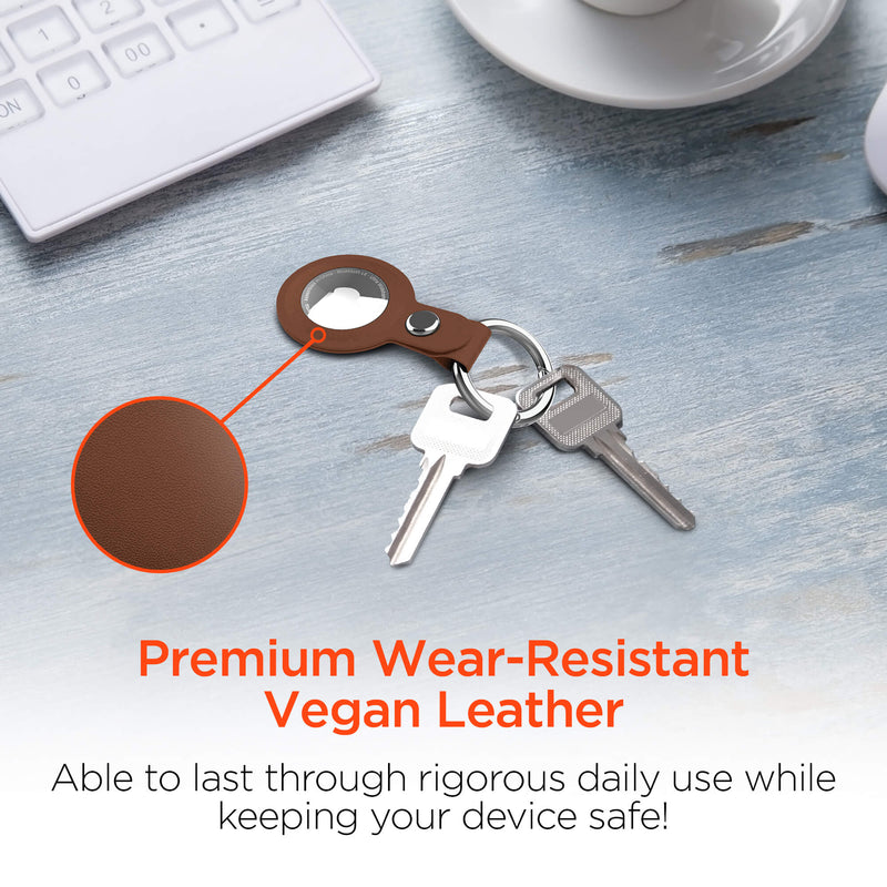 Hypergear AirCover Vegan Leather Keyring for AirTag