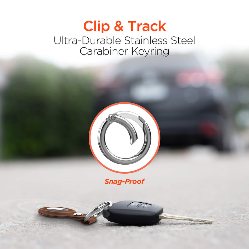 Hypergear AirCover Vegan Leather Keyring for AirTag