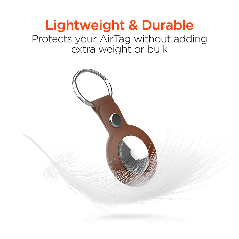 Hypergear AirCover Vegan Leather Keyring for AirTag