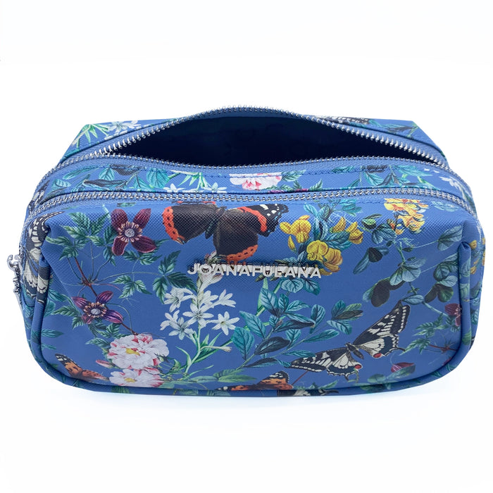 Joana Fulana™ Essential Wash Bag | Butterfly Spirit - Ocean Blue