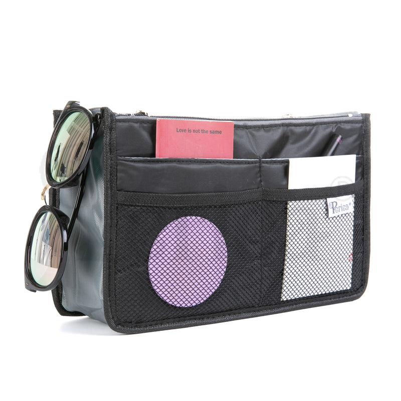Handbag Insert Organizer - Chelsy Premium Black - Medium
