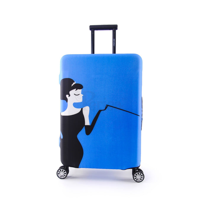 Luggage Cover - Blue Lady Design
