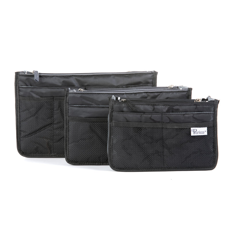 Handbag Insert Organizer - Chelsy Premium Black - Medium
