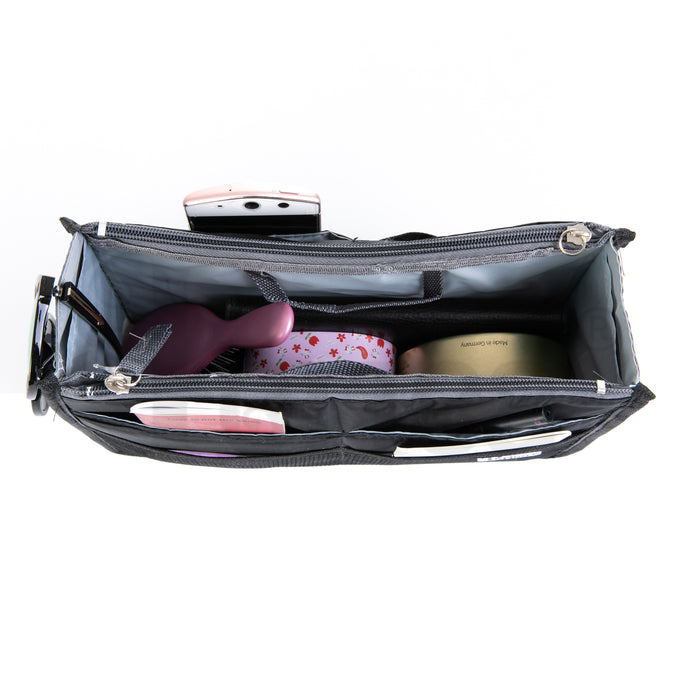 Handbag Insert Organizer - Chelsy Premium Black - Medium